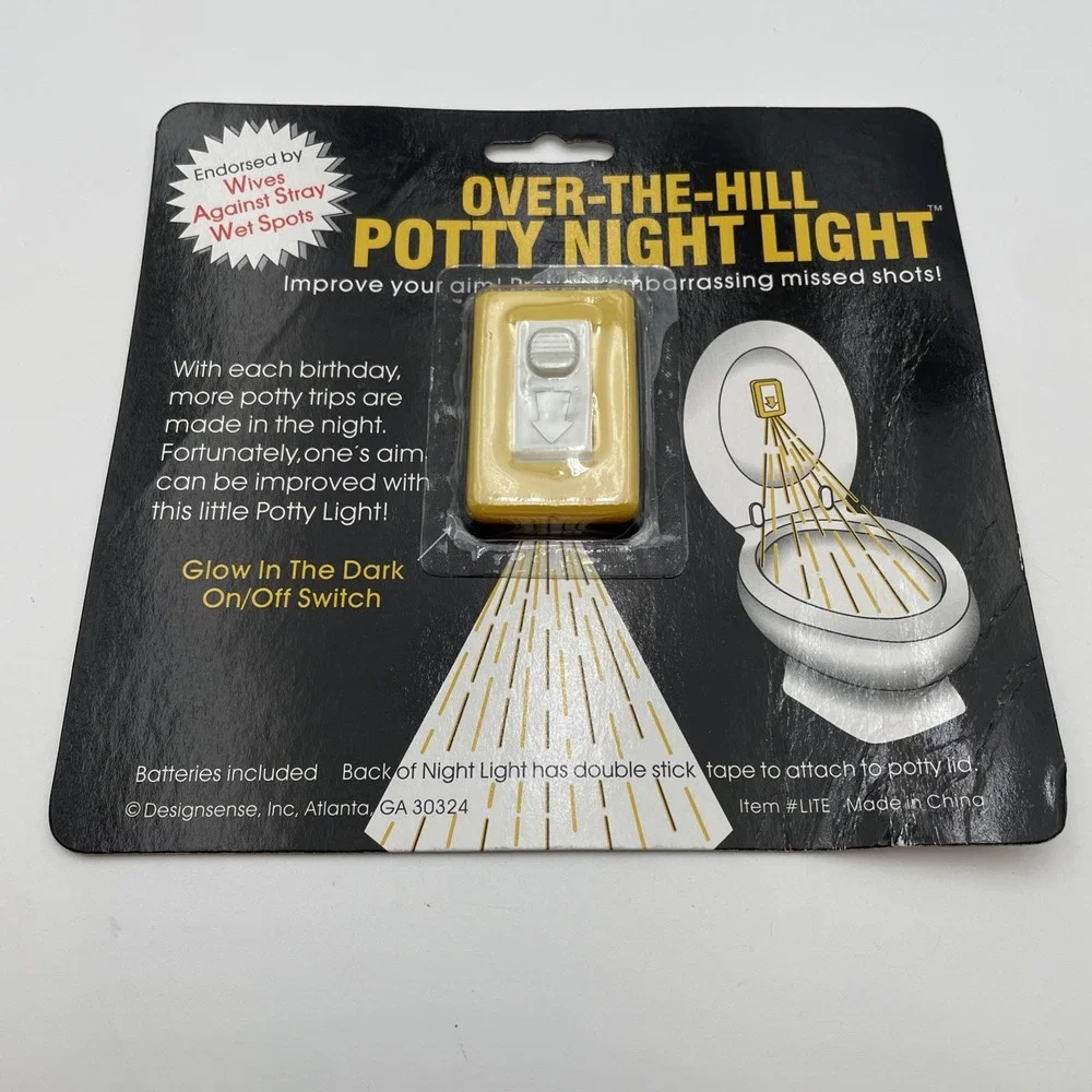 Night Light for Potty Seat, Over‎ The Hill Potty Night Light New Gag Gift